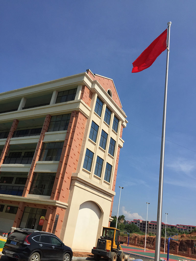講話，國歌同步旗桿10